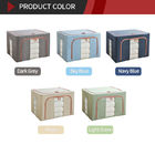 Coperchi di 1.4KG Grey Fabric Storage Boxes With, silos di immagazzinamento inodoro del cubo del tessuto di Sonsill