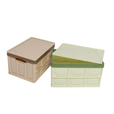 qualità  Multiscene Collapsible Storage Bins With Lid , Silk Road Enterprise Durable Foldable Plastic Bins fabbrica