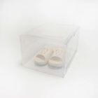 scatola da scarpe trasparente ispessito magnetico, recipiente accatastabile della scarpa della porta aperta laterale