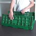 Gabbie di plastica pieghevoli verdi della frutta portatili per acquisto domestico