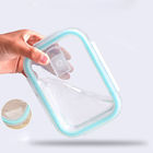 Scatola di pranzo di Oven Safe High Borosilicate Glass di microonda con il coperchio di plastica