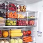 Plastica di risparmio libera dello spazio di Bins BPA dell'organizzatore del frigorifero della cucina